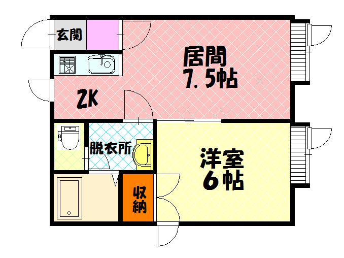 プラターネ６．７103間取図
