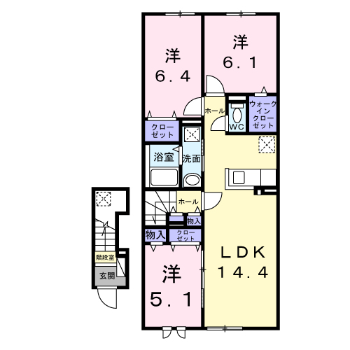 キスイ　キャトル206間取図