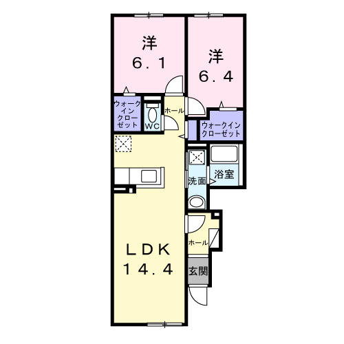 キスイ　キャトル101間取図
