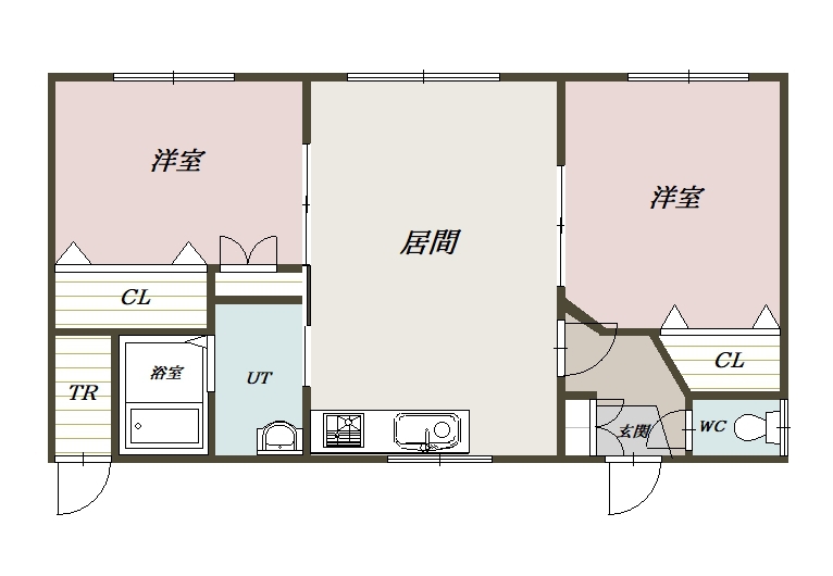 東光３－６平屋（道路側）zzz間取図