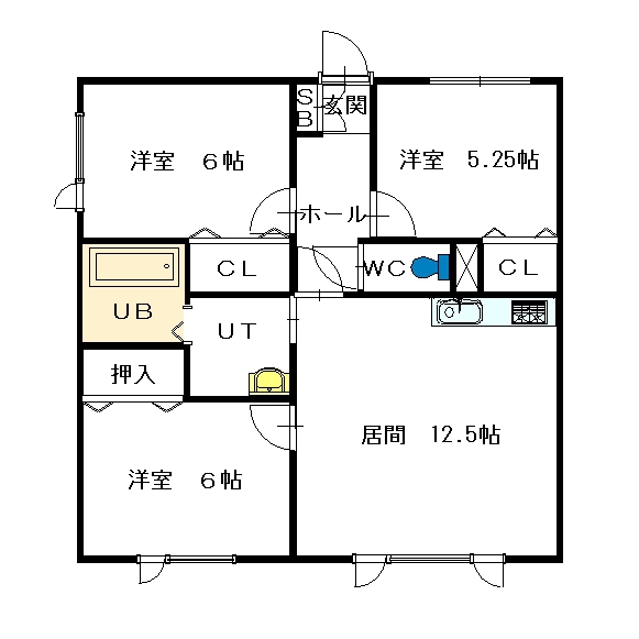 Ｃ．Ｈトヨオカ　１．６203間取図