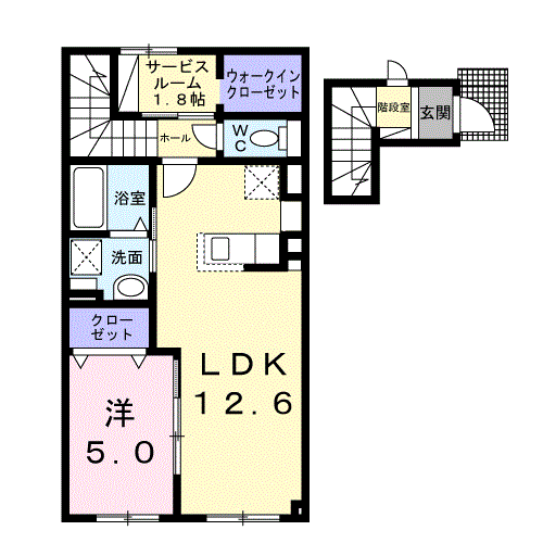 ルーエ201間取図