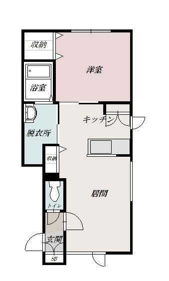 コスモアベニュー東光102間取図