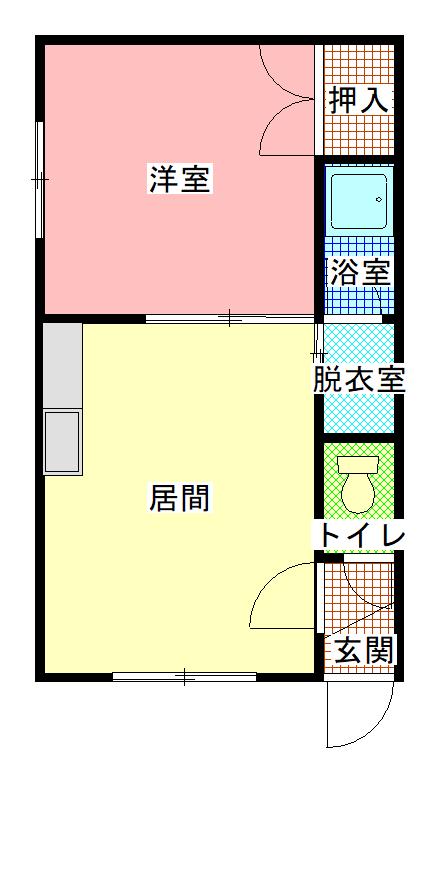 パレスラフォーレ201間取図