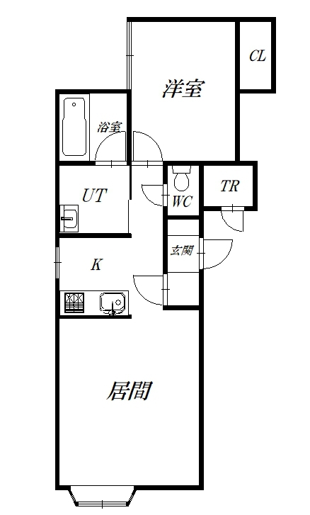 ダブリンＡ棟101間取図