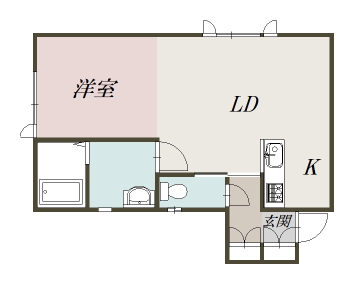 メゾンリヴィエール101間取図