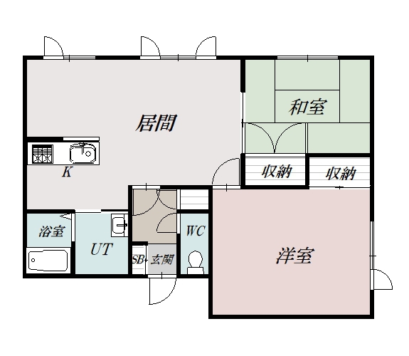 ＨＡＳＨＩＢＡ　ＣＯＯＰ201間取図