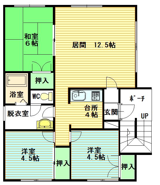 マインドハウス201間取図