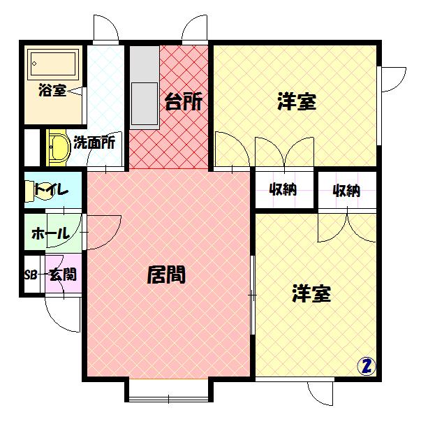 アムール102間取図
