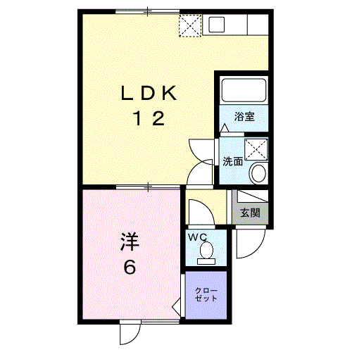 リックヴィール105間取図