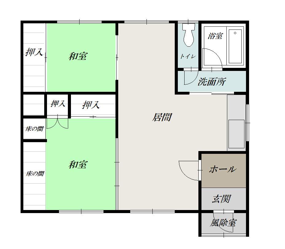 豊岡１－７借家ZZZ間取図