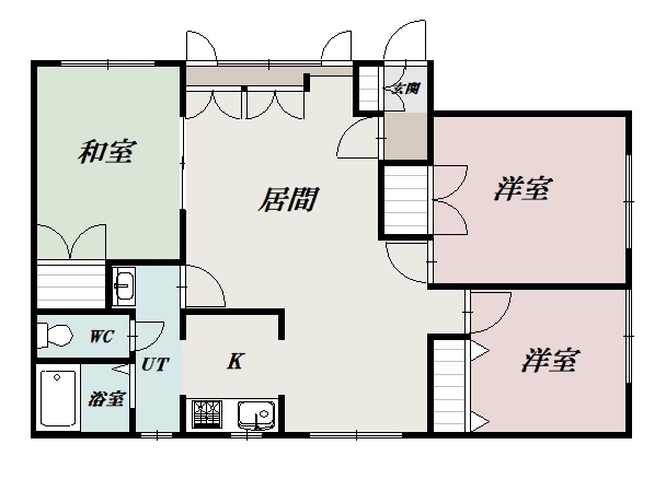 アパートメント・コアラ203間取図