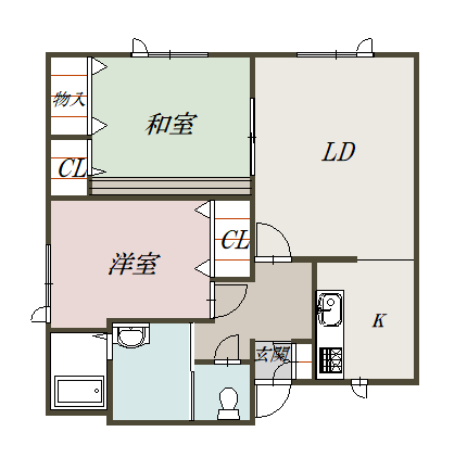ミヤカーザ103間取図