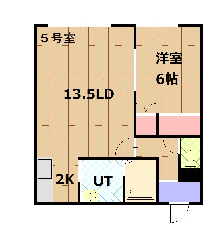 ポップライフB105間取図
