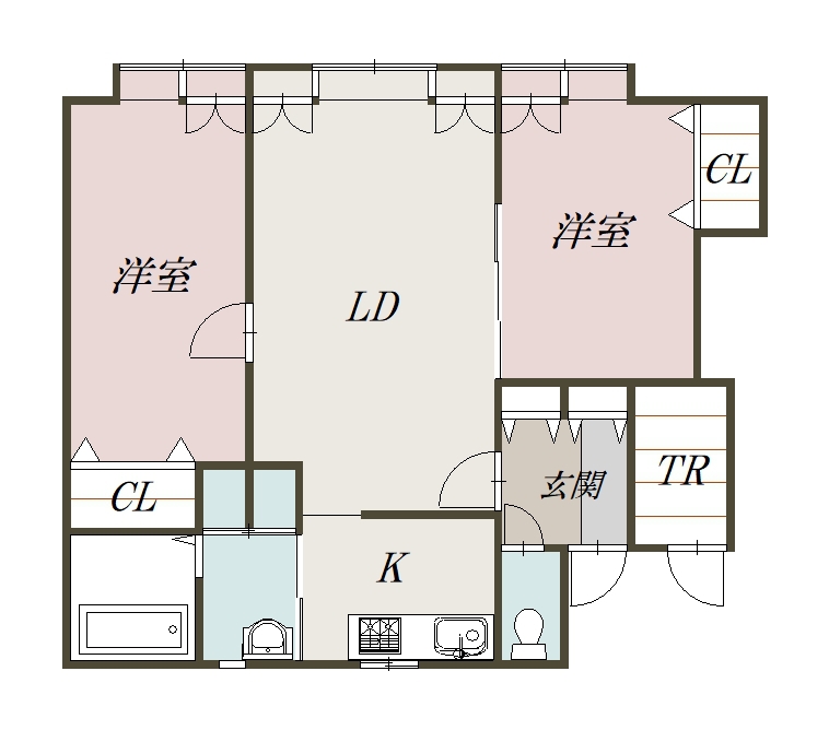 ハスコートたかすⅣ２205間取図