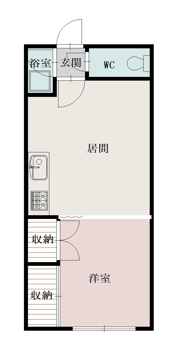 サンピア渡辺Ⅰ306間取図
