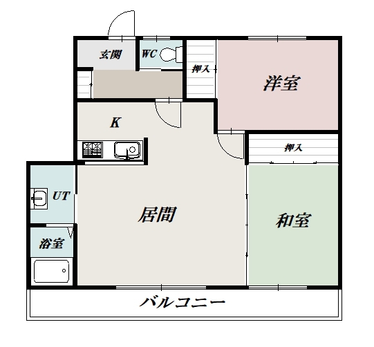 壱番館B205間取図